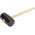  Киянка резиновая Kranz KR-12-8145 910 г, черная, деревянная рукоятка 
