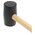  Киянка резиновая Kranz KR-12-8145 910 г, черная, деревянная рукоятка 