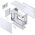  Корпус JONSBO D31 Mesh Screen White без БП Mini-Tower, TG, no fans, 1xUSB-A 3.0 + 3.2, mATX, mDTX, mITX 