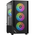  Корпус XASTRA A401M 4FRGB Black (A401M-4FC12F-BK) mATX/Mesh/half size TG / 4x120mm FRGB fans 