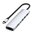  Док-станция Satechi 7-in-1 USB-C Slim Multiport Adapter with Ethernet (ST-P7SS) Серебристый 