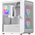  Корпус XASTRA A303M 3FRGB White (A303M-2FC14F-1FC12F-D-WH) mATX/Mesh/ tempered glass / 2x140mm + 1x120mm FRGB fans/ Door 