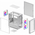  Корпус XASTRA A303M 3FRGB White (A303M-2FC14F-1FC12F-D-WH) mATX/Mesh/ tempered glass / 2x140mm + 1x120mm FRGB fans/ Door 