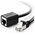  Кабель UGREEN NW112 (11283) Cat 6 F/UTP Ethernet RJ45 Extension Male/Female Patch Cords 5m Black 