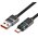  Кабель HOCO U137/ PD  с дисплеем USB-A - Type-C/ 1.2m/ 5A/66W/ Нейлон/ Черный 