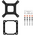  Кулер DEEPCOOL AG500 BK ARGB V2 LGA1700/1200/115X/AM5/AM4 (TDP 240W, PWM, ARGB Fan 120mm, 5 тепл. трубок) Ret 
