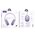  Наушники полноразмерные bluetooth HOCO W65 Happy фиолетовый 