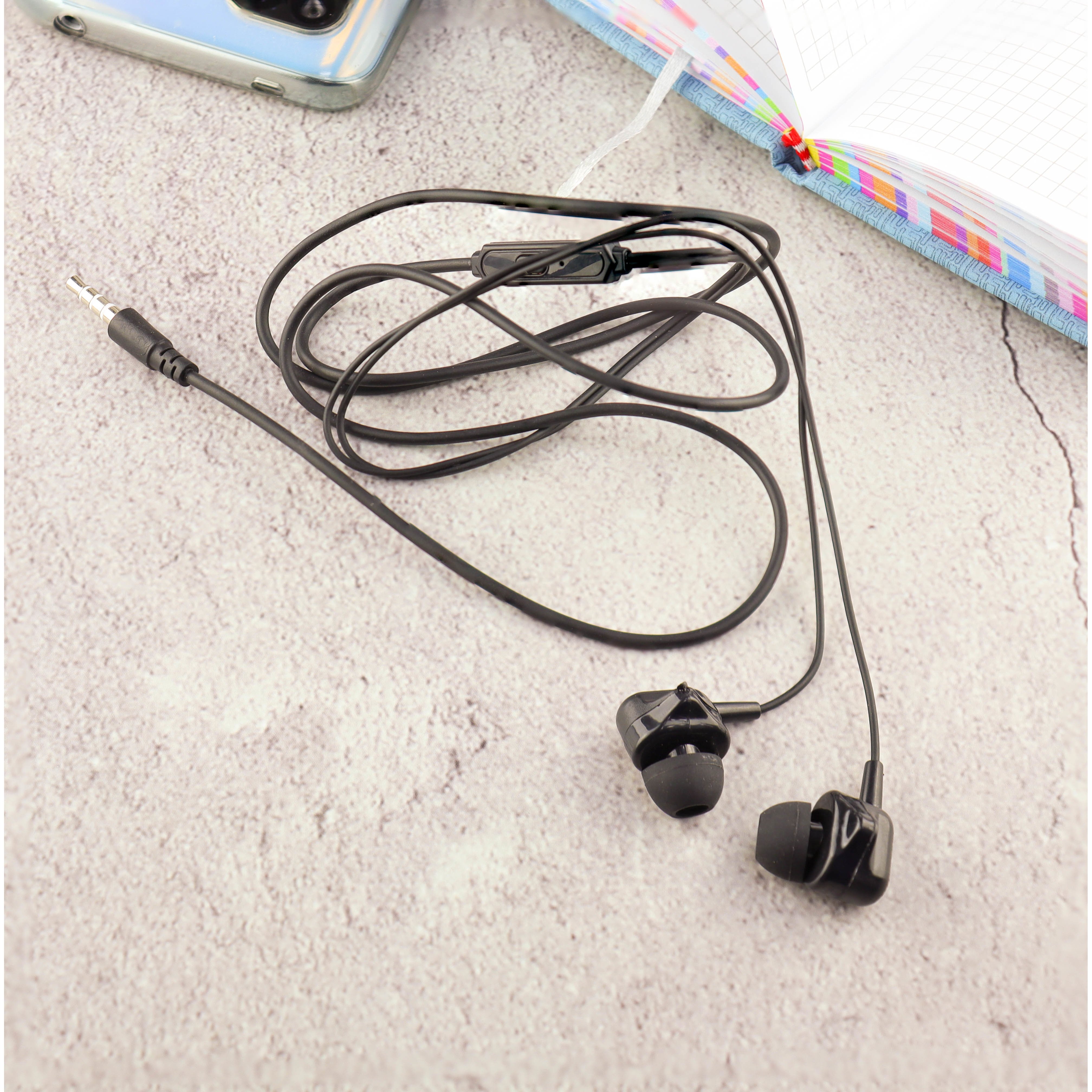 Купить Наушники проводные с микрофоном MRM R30 в пакетике (Black) в Крыму,  цены, отзывы, характеристики | Микролайн