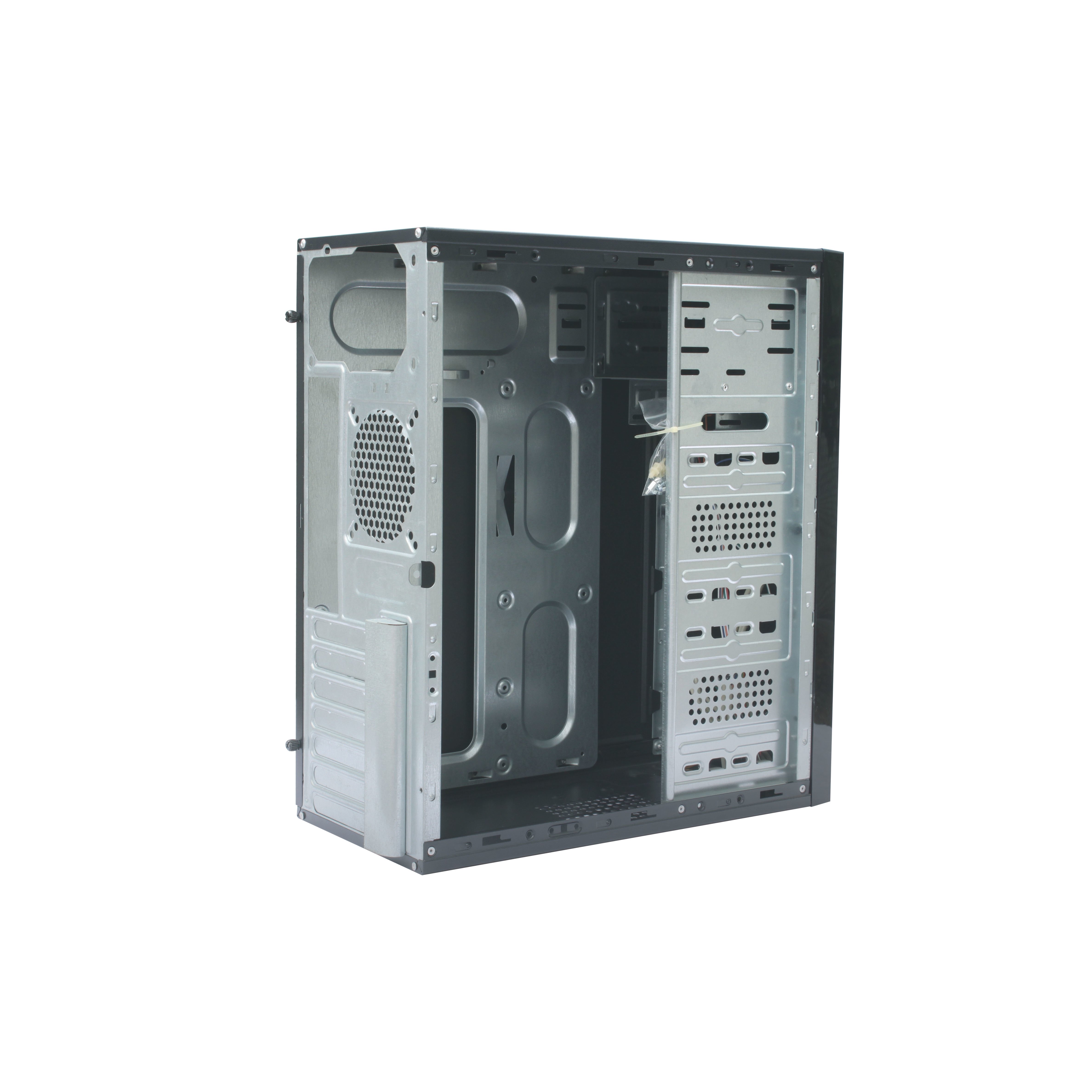 Купить Корпус PowerCool S1007BK U3 500W Midi-Tower, цвет: черный, форм ...