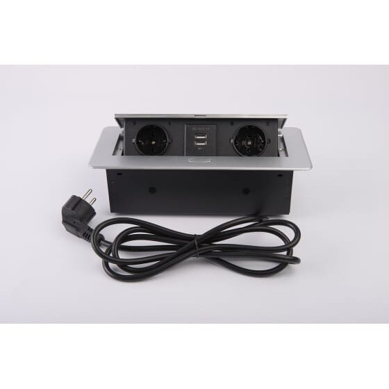 Купить Блок розеток выдвижной INRIOR TORO-22-80 на 2 Euro розетки 2 USB ...