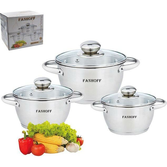 Купить Набор посуды FANHOFF FH-52543 6 предметов в Крыму, цены, отзывы ...