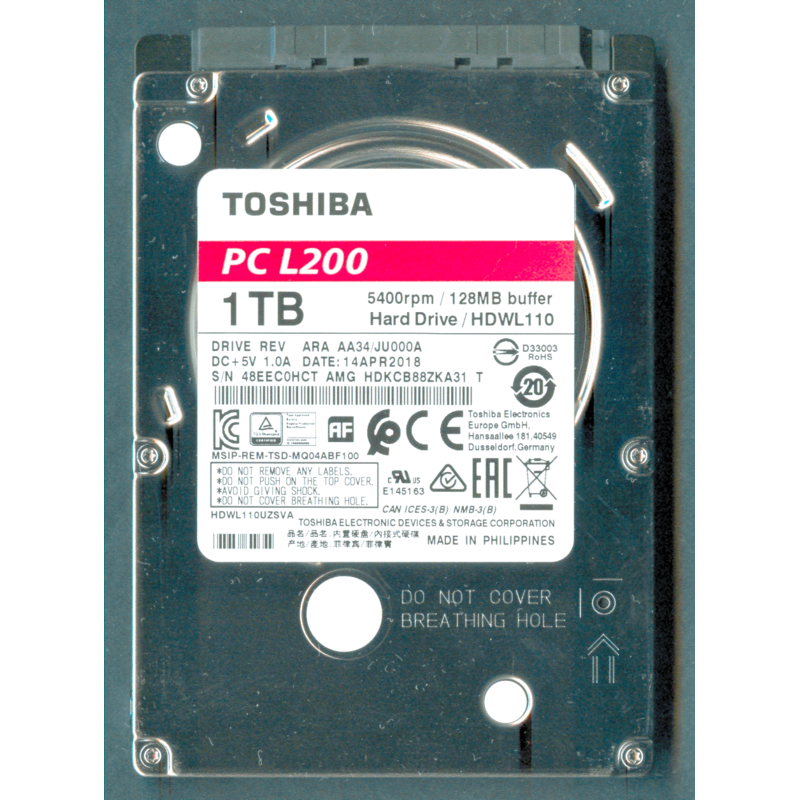 Жесткий Диск Toshiba L200 Купить