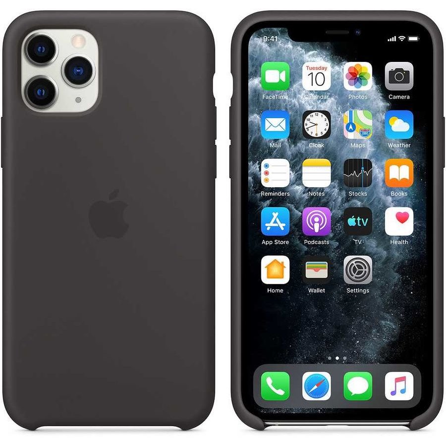 Купить Чехол (клип-кейс) Apple для Apple iPhone 11 Pro Max Silicone Case  черный (MX002ZM/A) в Крыму, цены, отзывы, характеристики | Микролайн