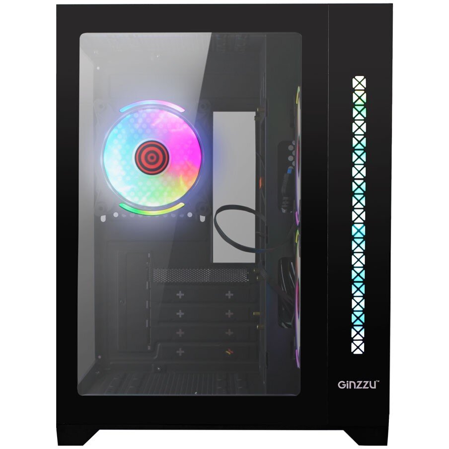 Купить Корпус Ginzzu V350 RGB CRC6 Fan 12cm RGB*3 в Крыму, цены, отзывы ...