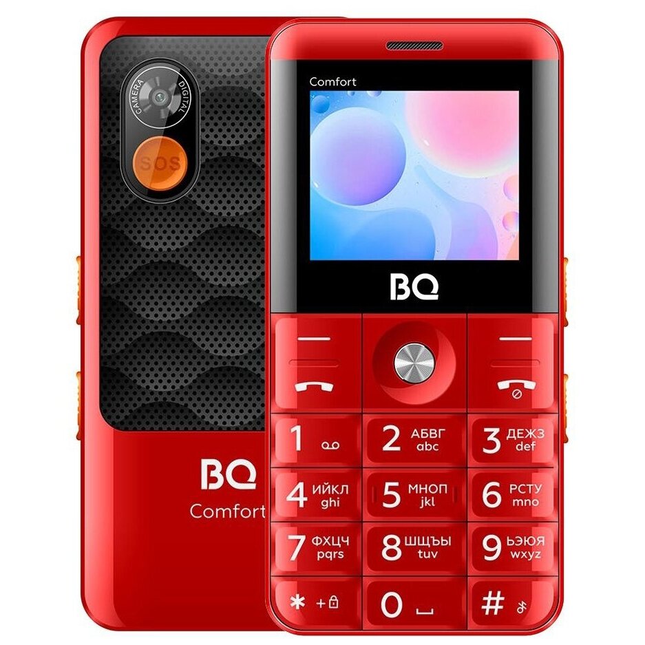 Купить Мобильный телефон BQ 2006 Comfort Red+Black в Крыму, цены, отзывы,  характеристики | Микролайн